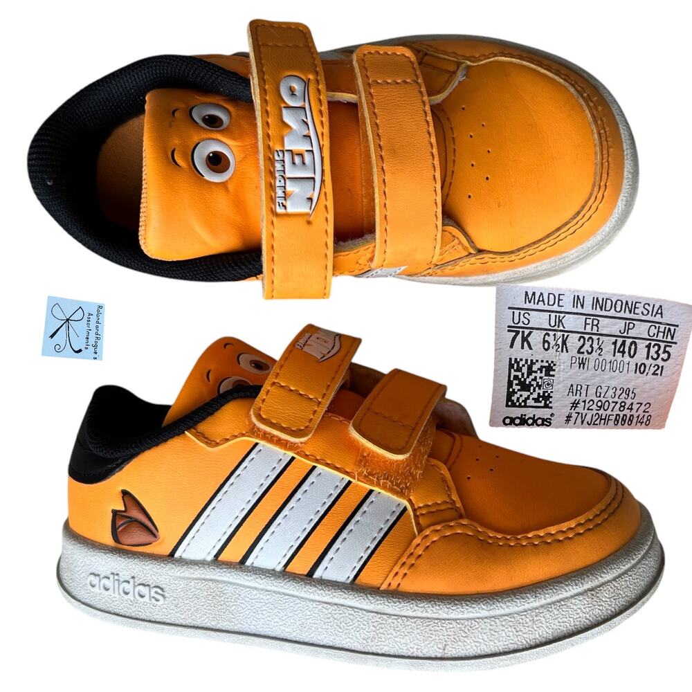 Adidas x Disney Pixar Finding Nemo Nemo Sneakers Breaknet Shoes Kids Sz 7K